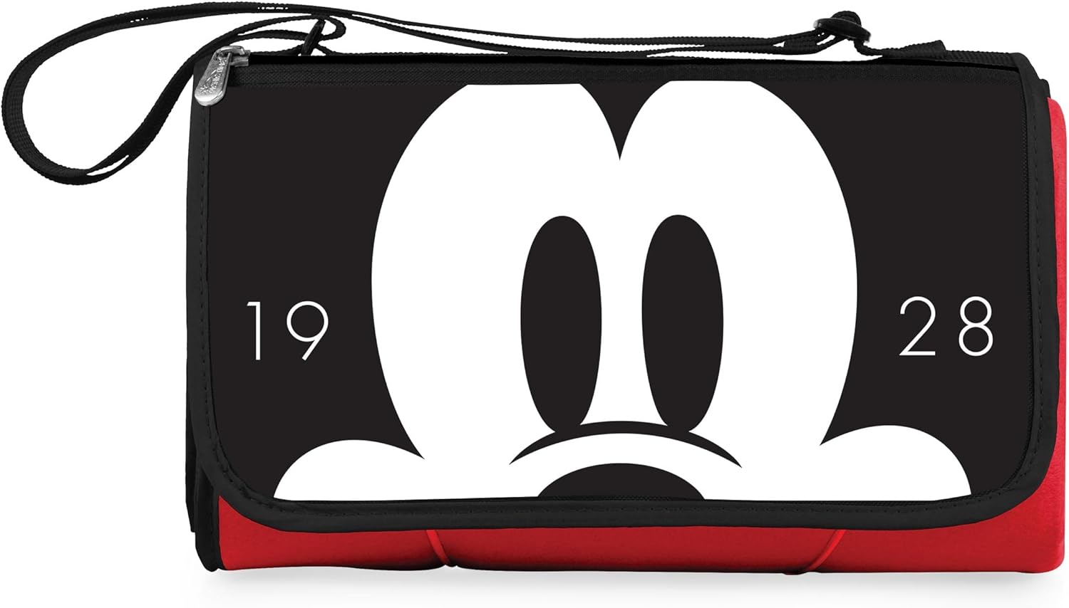 PICNIC TIME Disney Classics Mickey Mouse Outdoor Picnic Blanket Tote, Red , 59 by 51 inches