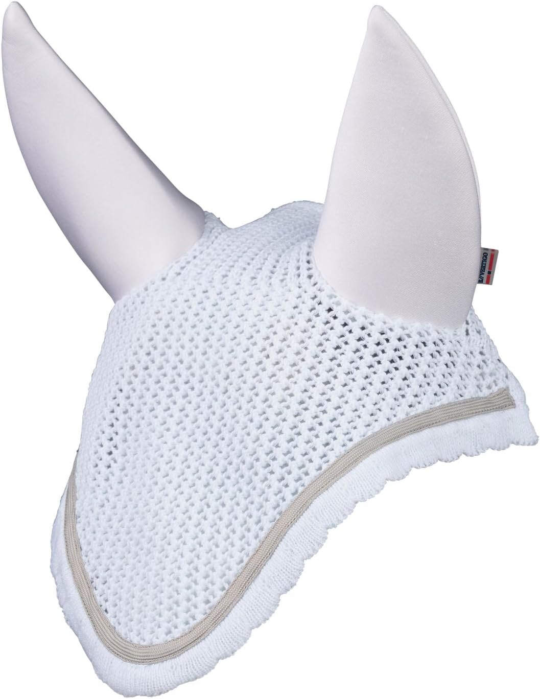 B Vertigo Zurich Noise Cancelling Crochet-Pattern Horse Ear Net - White - Horse