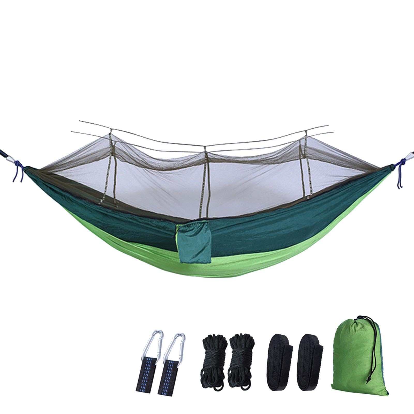 Hamac de camping protégeant des insectes grâce au filet intégré