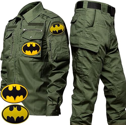 Miniatura 2 de Heiorpai 2 piezas de Batman Dark Knight DC Comics Movie Classic Bat Logo PVC Parche de goma decorativo con gancho de sujeción