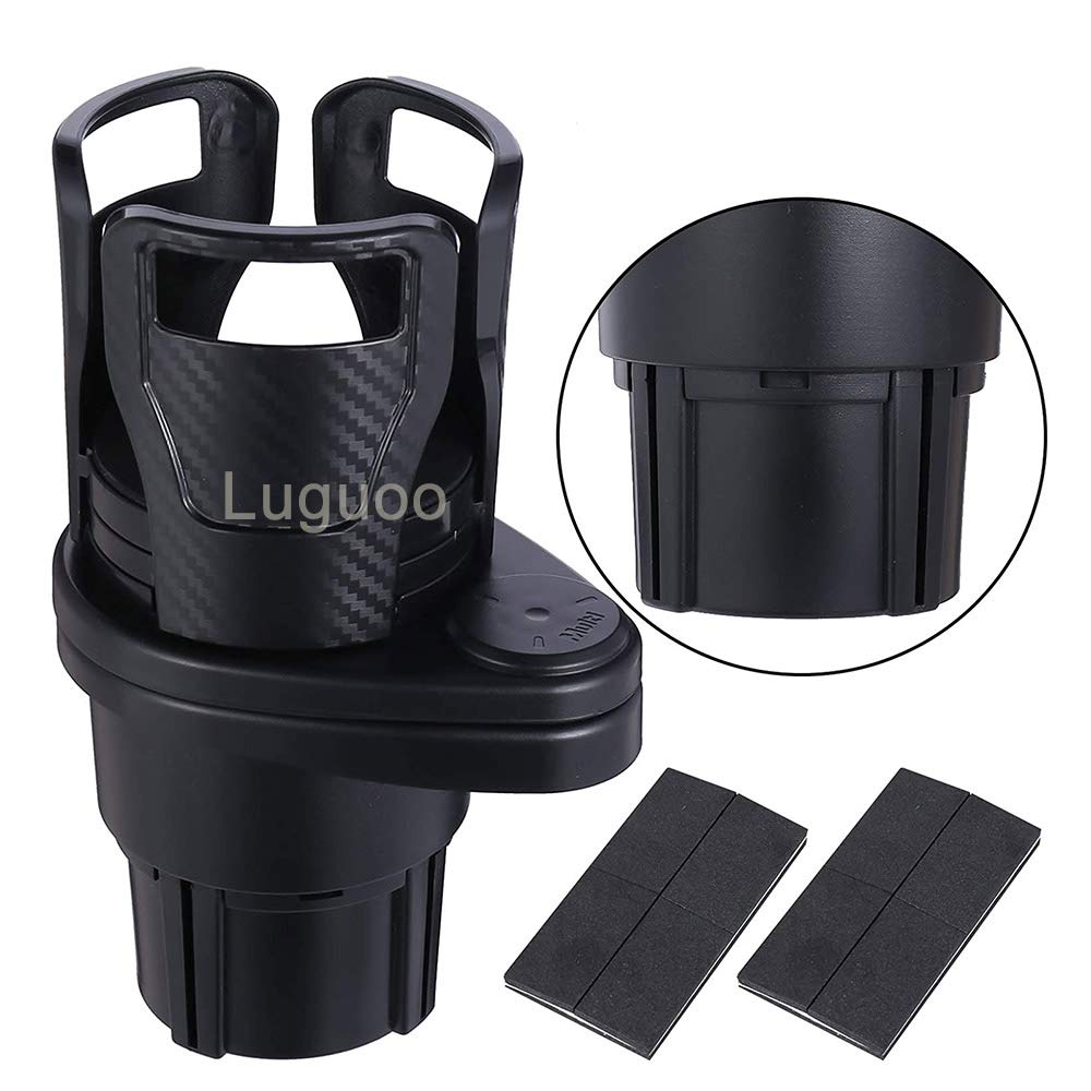 Auto Bekerhouder Expander Adapter, Voertuig Gemonteerde Waterbeker Drinkhouder Multifunctioneel 360 Graden Roterende Auto Dual Cup Mount Verstelbare Stand Exp