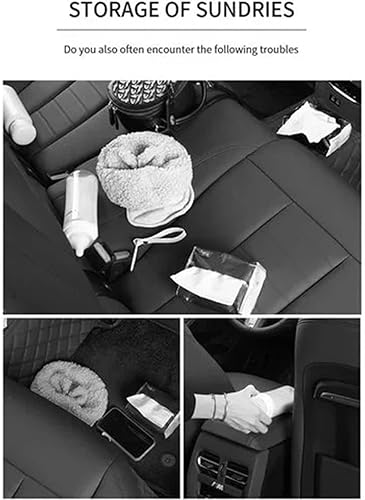 Miniatura 3 de YunYe Caja de almacenamiento multifuncional para vehículos, organizador de asiento trasero de automóvil, portavasos para rellenar huecos, caja de