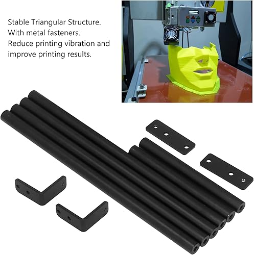 Miniatura 5 de Juego de varillas de soporte compatible con CR 10 10S 3D, varilla de soporte de aleación de aluminio, varilla de tracción de impresora 3D,