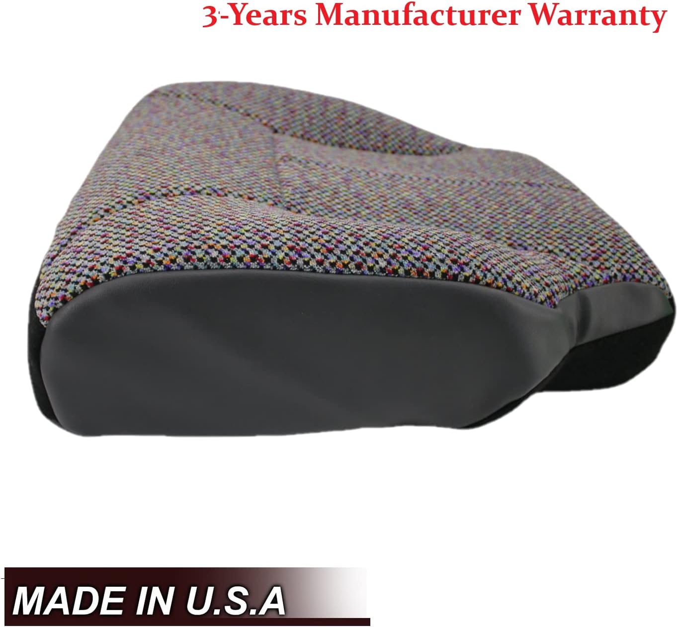 Auto Seat Replacement, Compatible with 1998-2002 Dodge Ram 1500 2500 Laramie SLT Cloth Replacement Seat Cover, Driver Bottom in Agate Dark Gray
