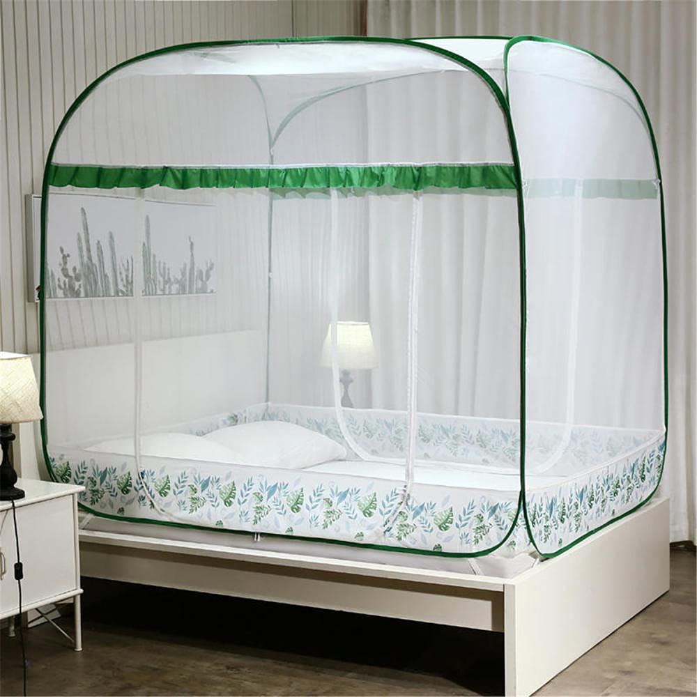 GJMSSMY Pop up Mosquito Nets, Portable Foldable Mosquito Mesh Net, Mosquito Net for Bed, Bed Net Tent Ideal for Home Or Holidays, Fine mesh Mosquito Net for Bed-C_180*200cm
