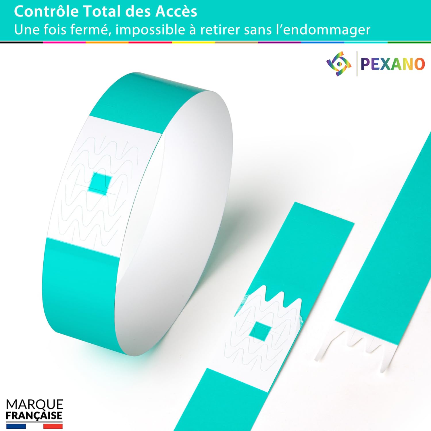 Bracelet Papier Événements x1000 ✮Marque Francaise✮ Bracelet Identification Adulte pour Entrée Soirée Enfant Kermesse Spectacle Festival Concert Foire - Étanche 10 Couleurs Premium ✯GARANTIE À VIE✯
