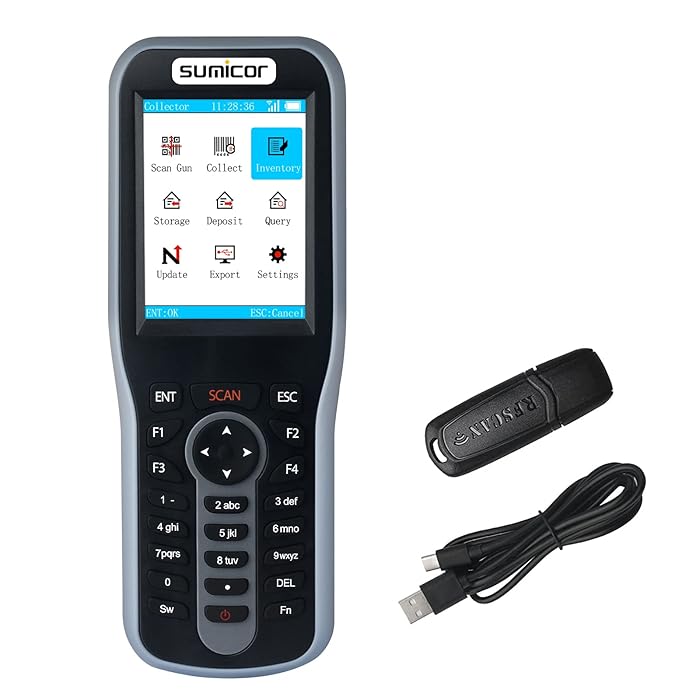 Buy Sumicor Barcode Scanner 1D & 2D QR Code PDF417 Reader, Wireless 2.4