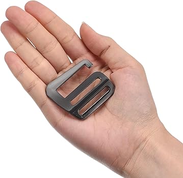 Fibbie A G In Metallo - 4 Pezzi Per Cinghie Zaini - Regolabili E Resistente - Grigio Scuro