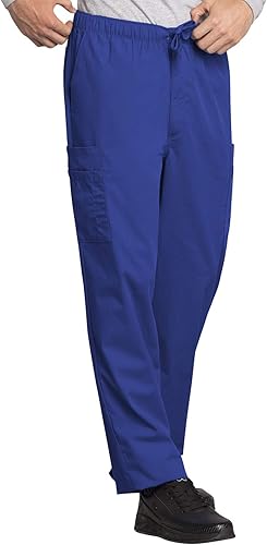 Miniatura 4 de Cherokee - Pantalón de hospital para hombre, tipo cargo, cierre frontal con 7 bolsillos, duradero, resistente al desgaste - 4000