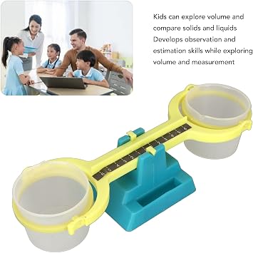 Plastic Students Balance Scale, Bucket Balance Scale, Nestable Pan Balance for Mass Measurement Teaching