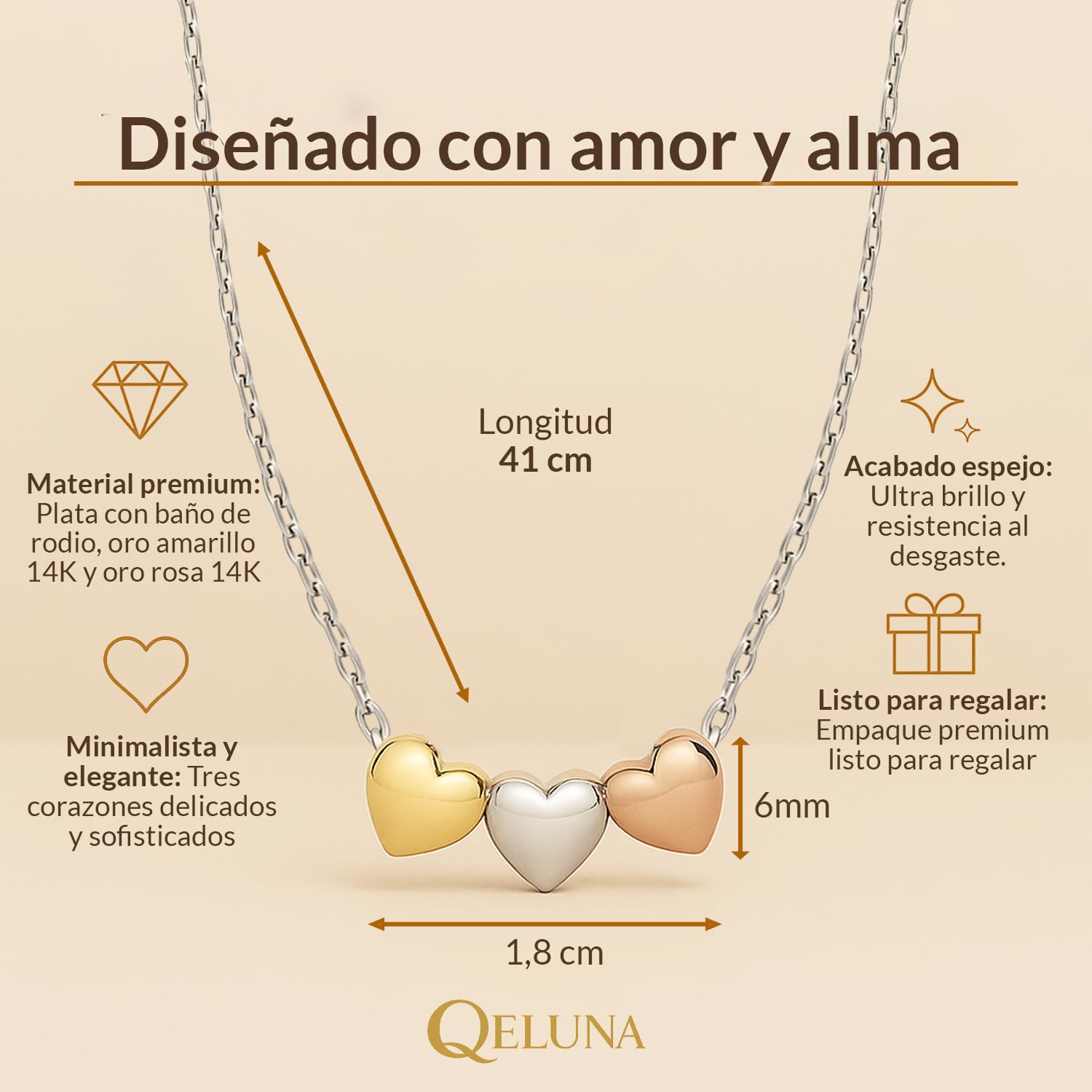 Colección LOVE: Joyas de Plata Pulida | Pulido Alto Brillo | Baños de oro amarillo, rosa y rodio | Piezas que Perduran | Cuidado artesanal para que cada Pieza sea Única