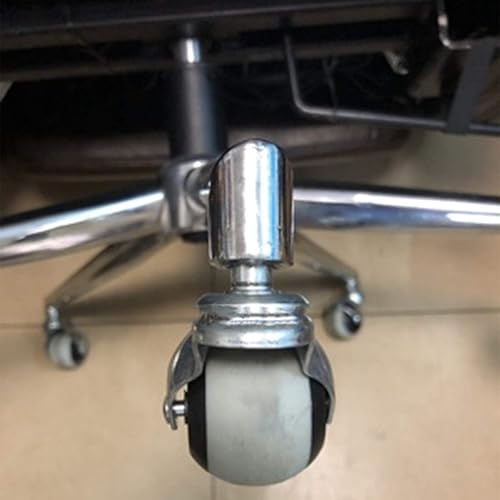 Miniatura 4 de LUNEZY Ruedas giratorias, ruedas de bola para muebles, ruedas de vástago roscado, ruedas de repuesto TPR, para sofá, silla, gabinete, cama, mesa de