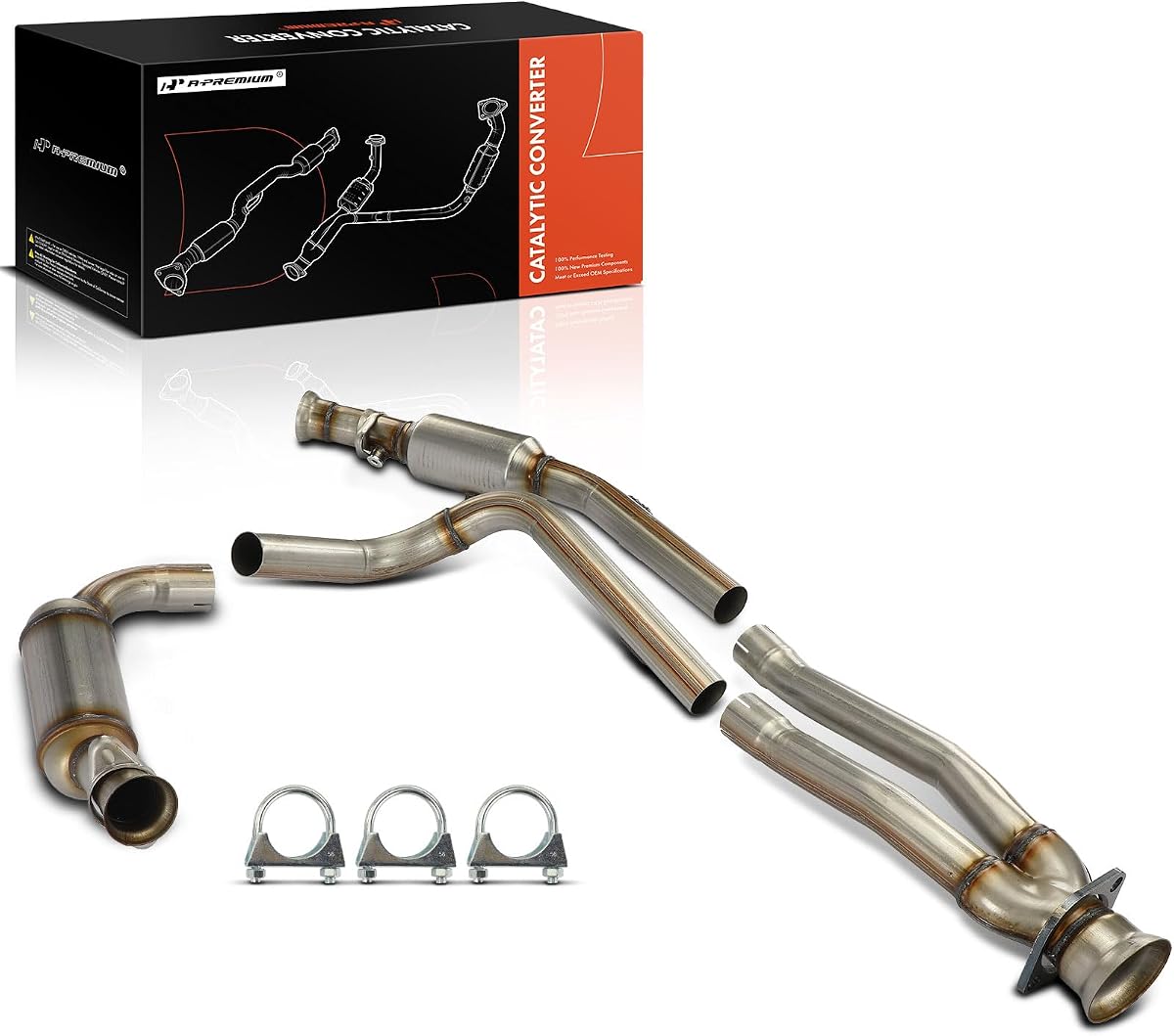 Convertidor catalítico frontal A-Premium, compatible con EPA | Compatible con Ford Transit-150/Transit-250 2015 2016 2017 2018 2019, Transit-350/Transit-350 HD 2015-2019, 3.7L.
