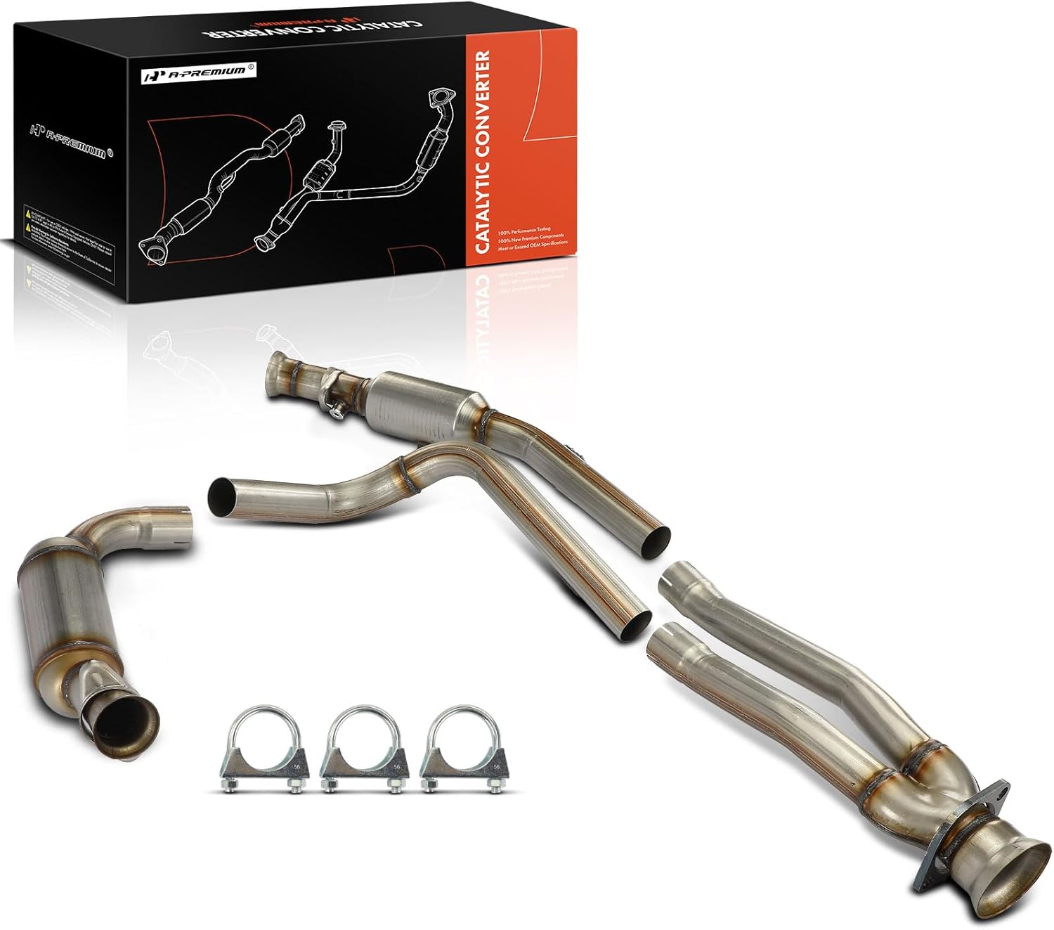 A-Premium Front Catalytic Converter Direct-Fit Compatible with Ford Transit-150/Transit-250 2015 2016 2017 2018 2019, Transit-350/Transit-350 HD 2015-2019, 3.7L, EPA Compliant