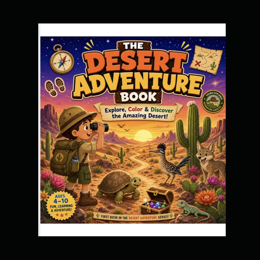 The Desert Adventure Book: Explore the Desert Through Coloring!