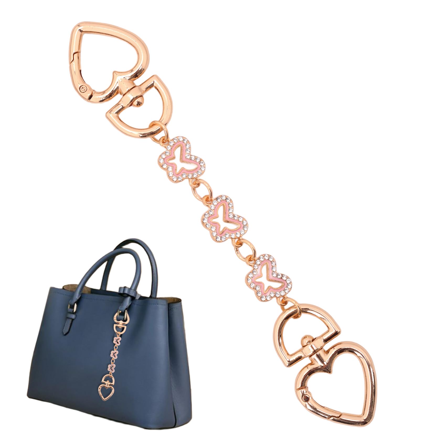 Kalumy Purse Bag Extender Chain Purse Strap Replacement Accessories for Handbags Shoulder Bag Charms