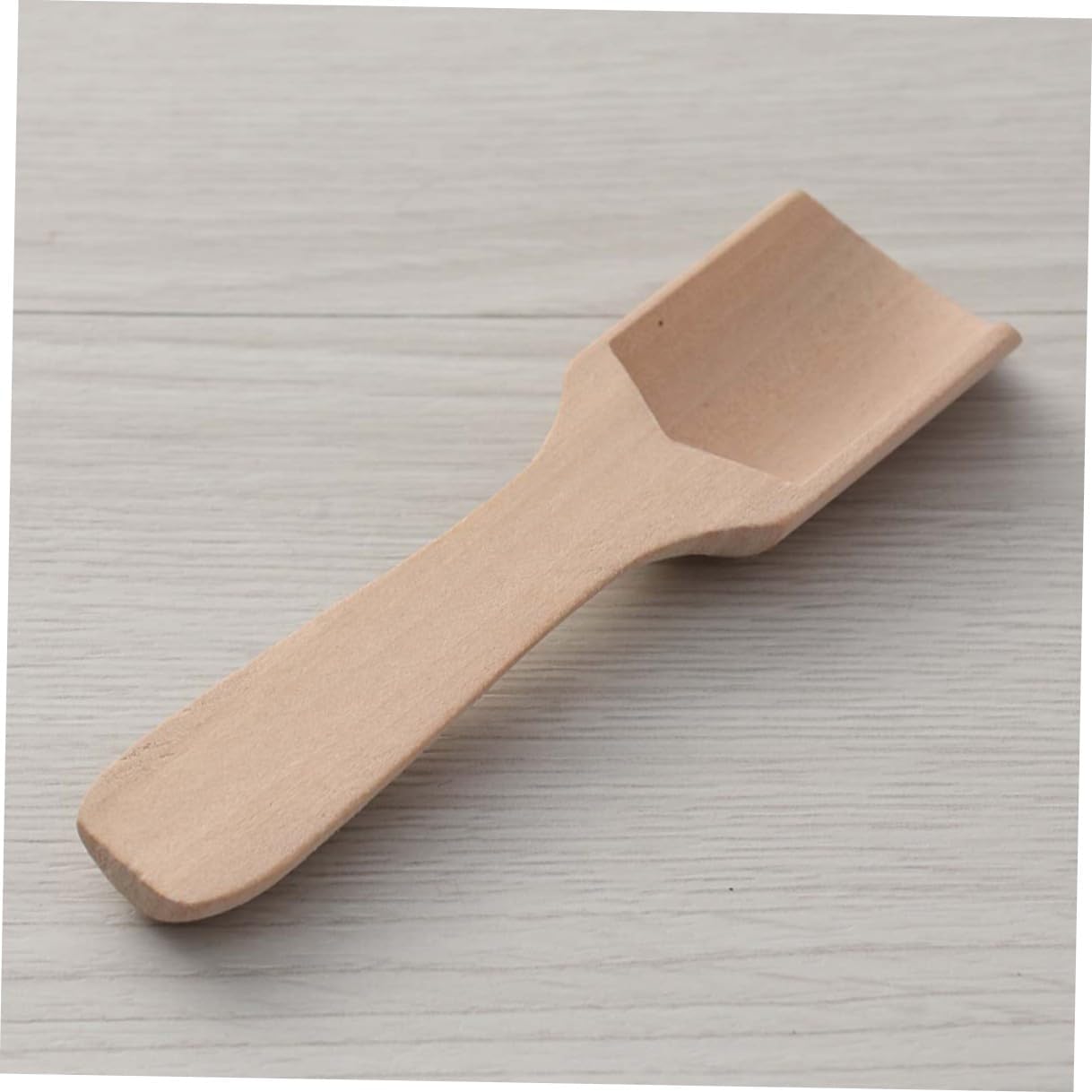 15pcs Small Wooden Tea Shovel and Salt Scoop Flat Handle 2.8x11cm Natural Wood Teaware Accessories for Tea and Kitchen Use