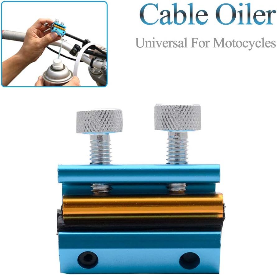 MACHSWON Motorcycle Brake Cable Wire Oiler Lubricator Lube Tool Dual Clutch Aluminium