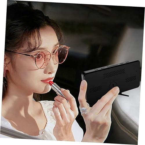 Miniatura 2 de Clock Rose Gold Desk Alarm Escritorio para Electronic Desk Mirror Wall Decor Reloj De Pared Digital Mirror Trim Smart Mirror Charge Abs Plastic Girl