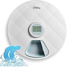 Brioche Automatic Wet Food Feeder for Pets - True 6-Meal Cordless Fresh Can Dispenser with Two Ice Packs, Perfect for Newborn Senior Sick Cats and Small Dogs