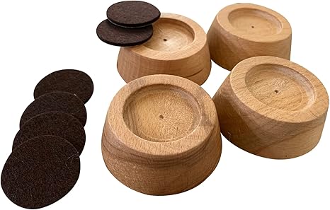 Amazon.com: Prime Woodcraft Walnut Wood Furniture Risers - 1 Inch ...