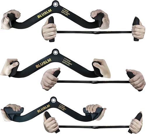 Miniatura 4 de LAT - Barra desplegable para máquina de cable, accesorios LAT para barra en T, accesorio de cable de barra en V para gimnasio, mango de