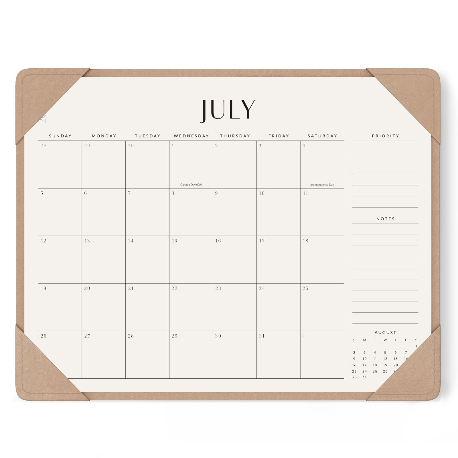 Photo 1 of Jotsome Desk Calendar 2026-2027 with Protective Mat 22"x17"