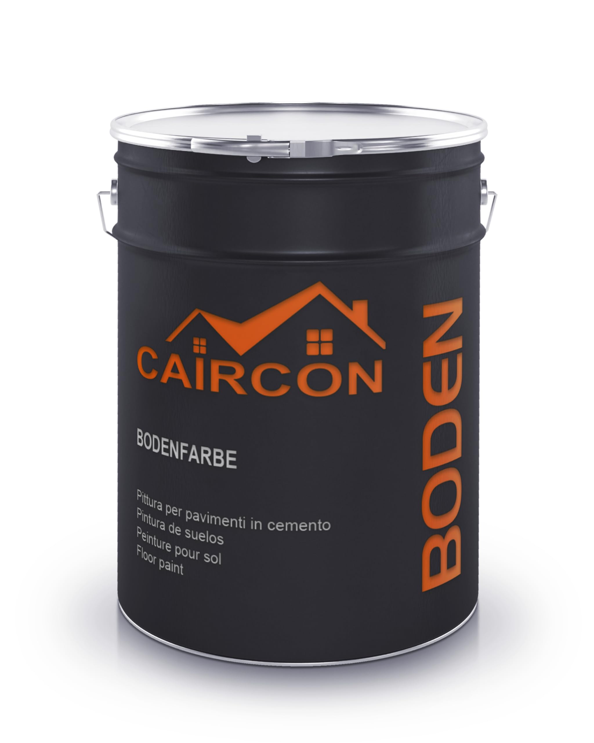 CAIRCON Bodenfarbe Betonfarbe Fußbodenfarbe Bodenbeschichtung Steinfarbe Anthrazitgrau - 5L