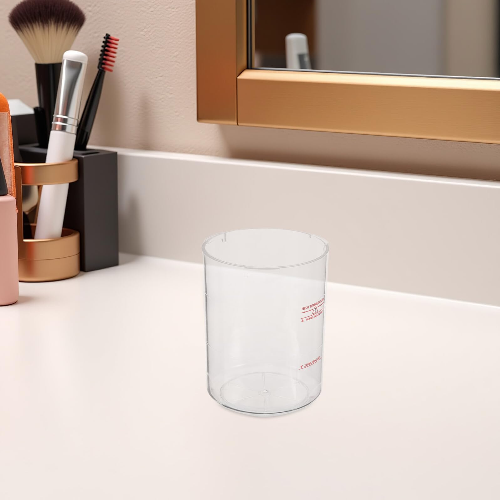 Serbatoio per Uso Domestico e Centri Spa Acqua Trasparente da 240-600ml in Abs, Design Facile da Sostituire per Face Steamer Professionale