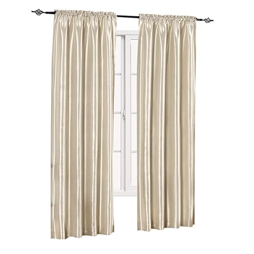 sheetsnthings Soho Faux Silk, 84-Inch Wide x 96-Inch Long, Polyester,