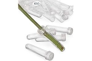 Royal Imports Floral Water Vials, 3 Inches with Caps - Standard (100 Pack)