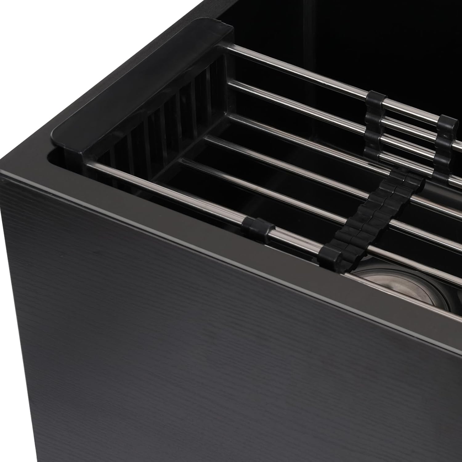 Laundry Sink with Cabinet - 2 Stainless Steel Sinks, White Utility Cabinet Kit with Pull-Out Faucet & Draining Basket for Laundry, Kitchen, Bathroom, & Garage