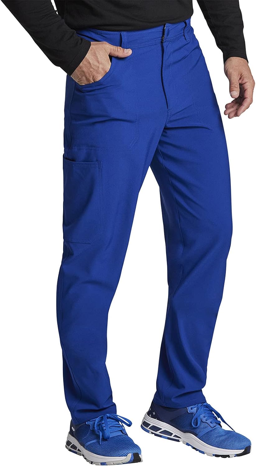 Dickies Retro Men Scrubs Pant Natural Rise Straight Leg Plus Size DK055, 3XL, Galaxy Blue