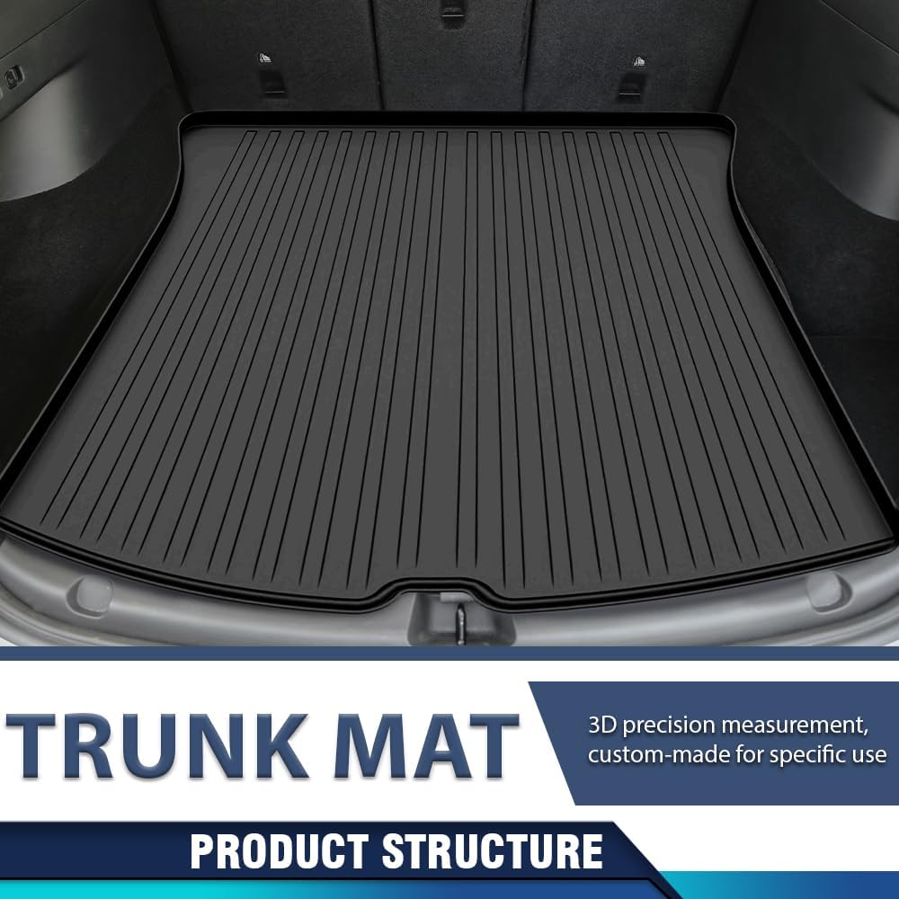 PIT66 Floor Mats & Cargo Liner Custom Compatible with BMW X5 2019 2020 2021 2022 2023 2024 2025 (Only for 5 Passenger) (Heavy Duty) 4-Piece Premium All Weather Automotive TPE Liners