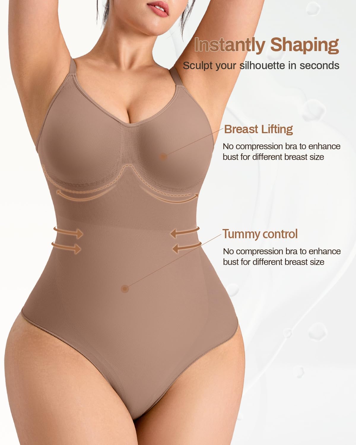 Breif Shapewear for Women with Tummy Control, Seamless Sculpting Bodysuit for Workouts and Daily Wear Comfortable - Image 3