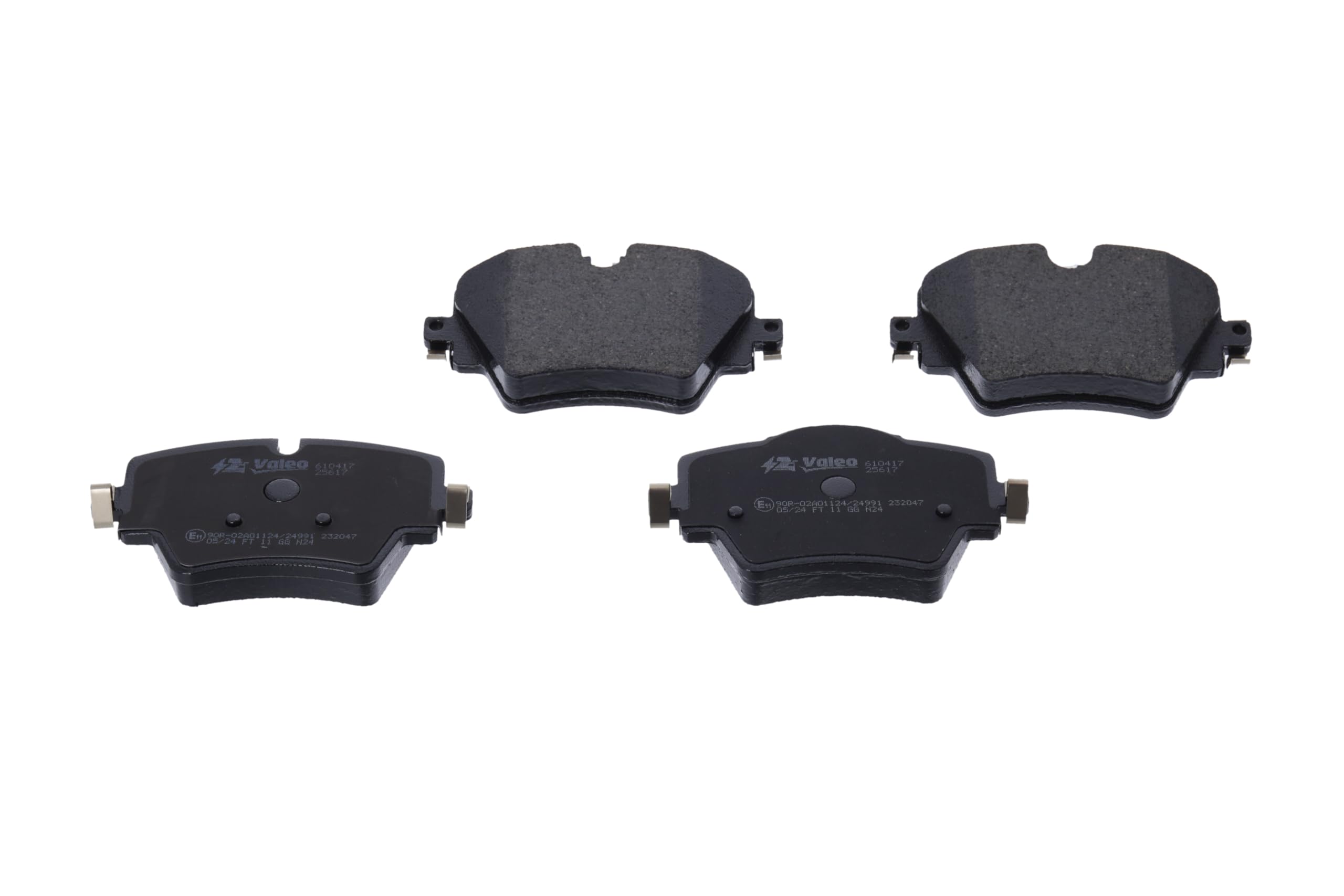 Valeo E-Performance Pastillas de Freno 610417, Set de 4 Pastillas, Eje Delantero, Equipadas con Accesorios Montados o No Montados - Certificación ECE-R90