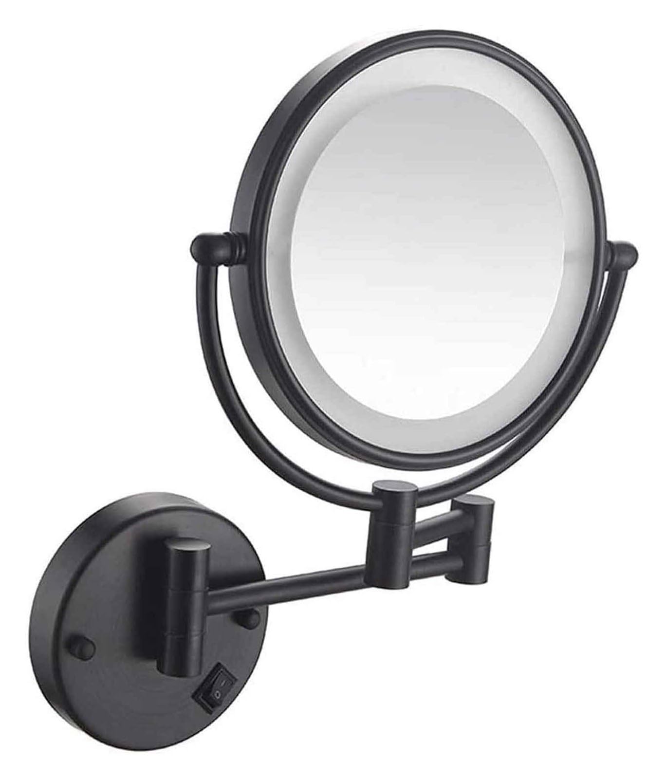 Specchio for trucco a parete in acciaio inossidabile in ottone