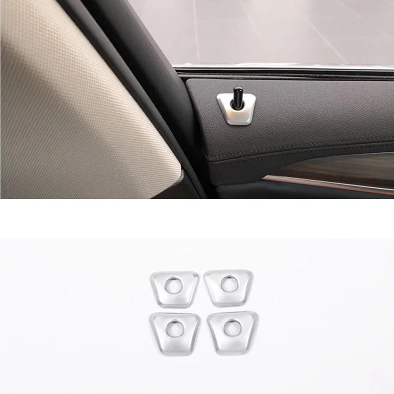 車の内側のドアロックプルピン Compatible With For 5 Series G30 2018 2019 4 個車のドアロ BMW ドアロックアクチュエーター フロント M5 | 0 - 左側 F90 3シリーズ 323i E90 E91 F30 F80 TUNING