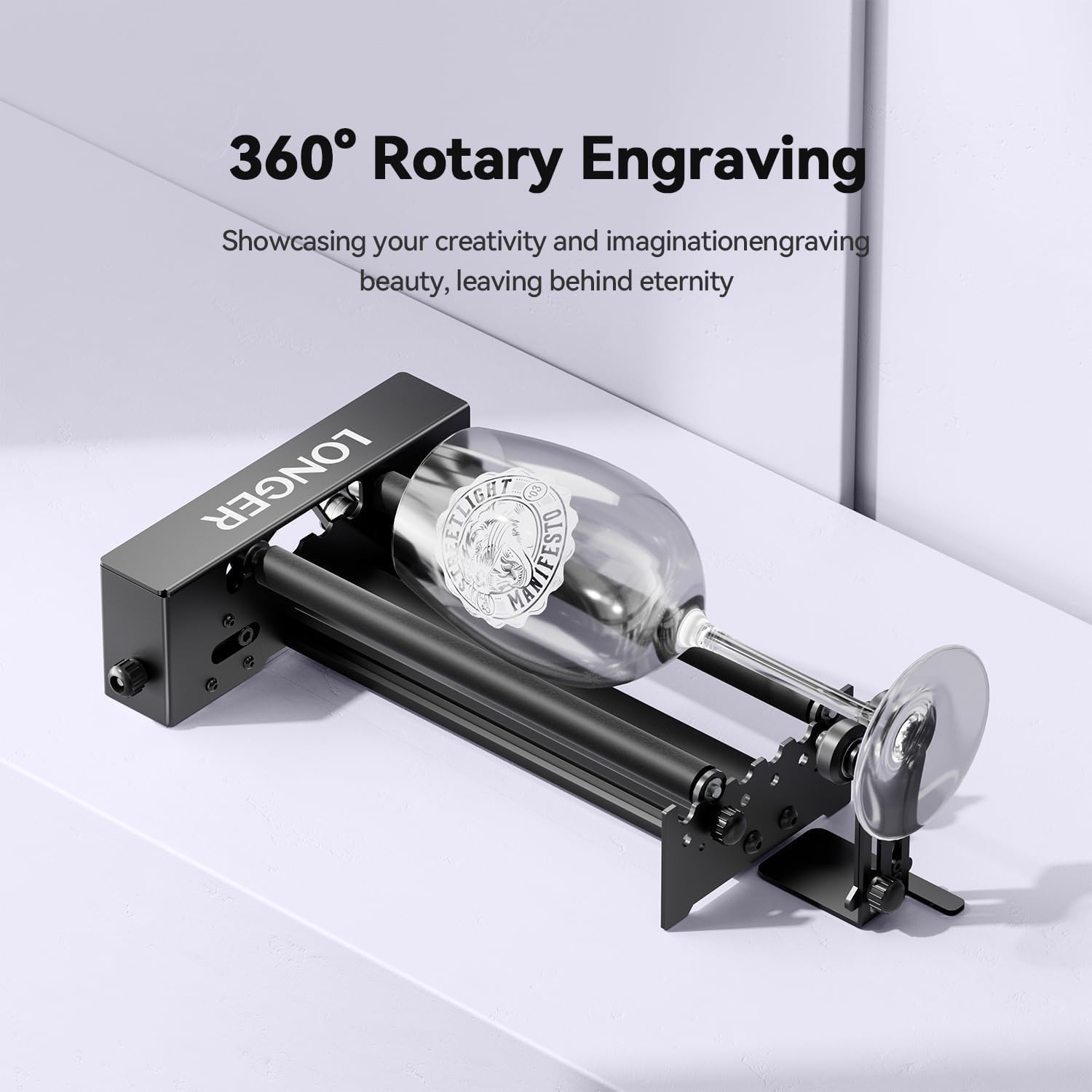 Longer RAY5 20W Laser Engraver with Air Pump,440mm*440mm Honeycomb, Y-axis Rotary Roller 360° Rotation with Bracket，8Pcs Laser Engraver Raiser Laser，DIY Engraver Tool for Metal/Glass/Wood