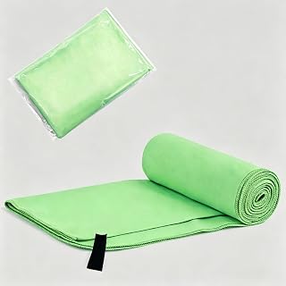 Microfiber Quick Dry Sports Towels, Absorbent Gym Towels, Lightweight Portable Sweat Towels for Yoga, Travel & Outdoor Sports (Green,40 * 80cm)