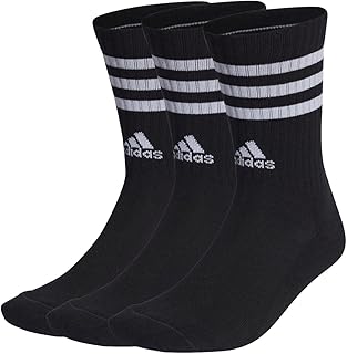Adidas 3-stripes cushioned crew socks 3 pairs socks for unisex