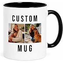 Custom Mug, Personalized 15oz Birthday Coffee Mug, Customized 11 Oz Ceramic Mug with Text, Taza Personalizadas for Men Women