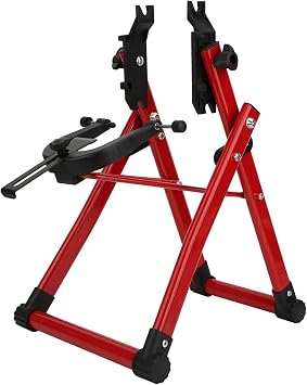 Aluminium Alloy Bike Wheel Truing Support, Bicycle Wheel Truing Stand, for Home and Group Mechanics Game Mountain Bike Road Bike Folding Bike