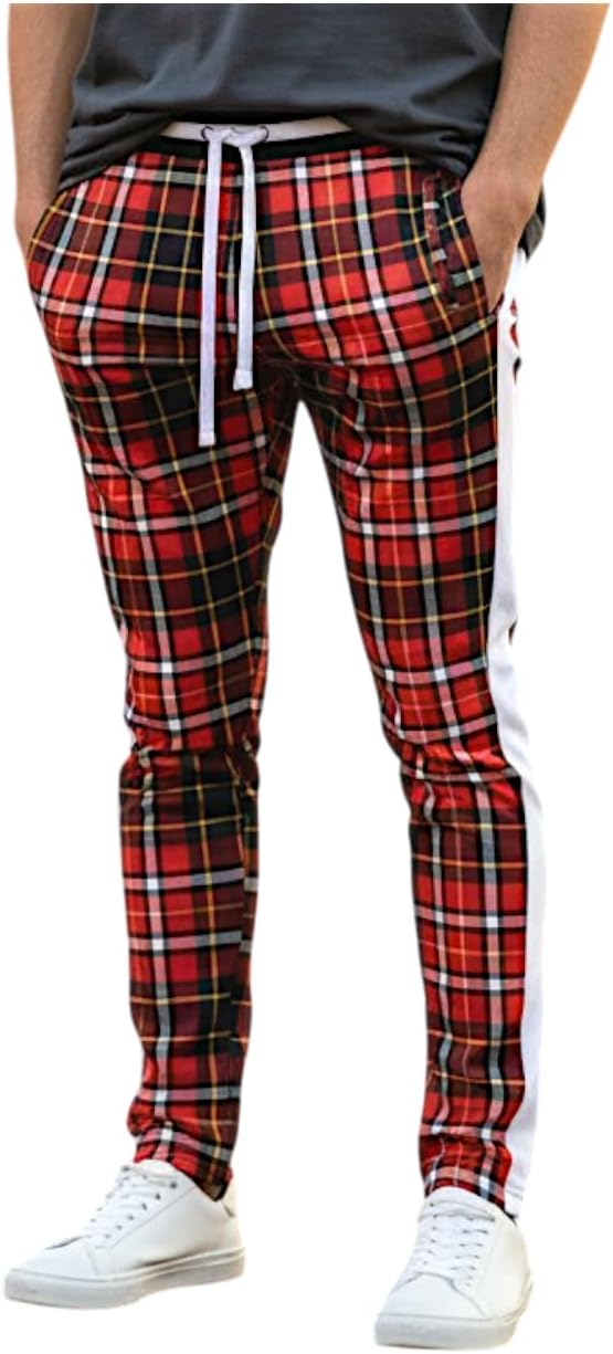 SCREENSHOT Mens Soft Slim Fit Stretch Track Pants