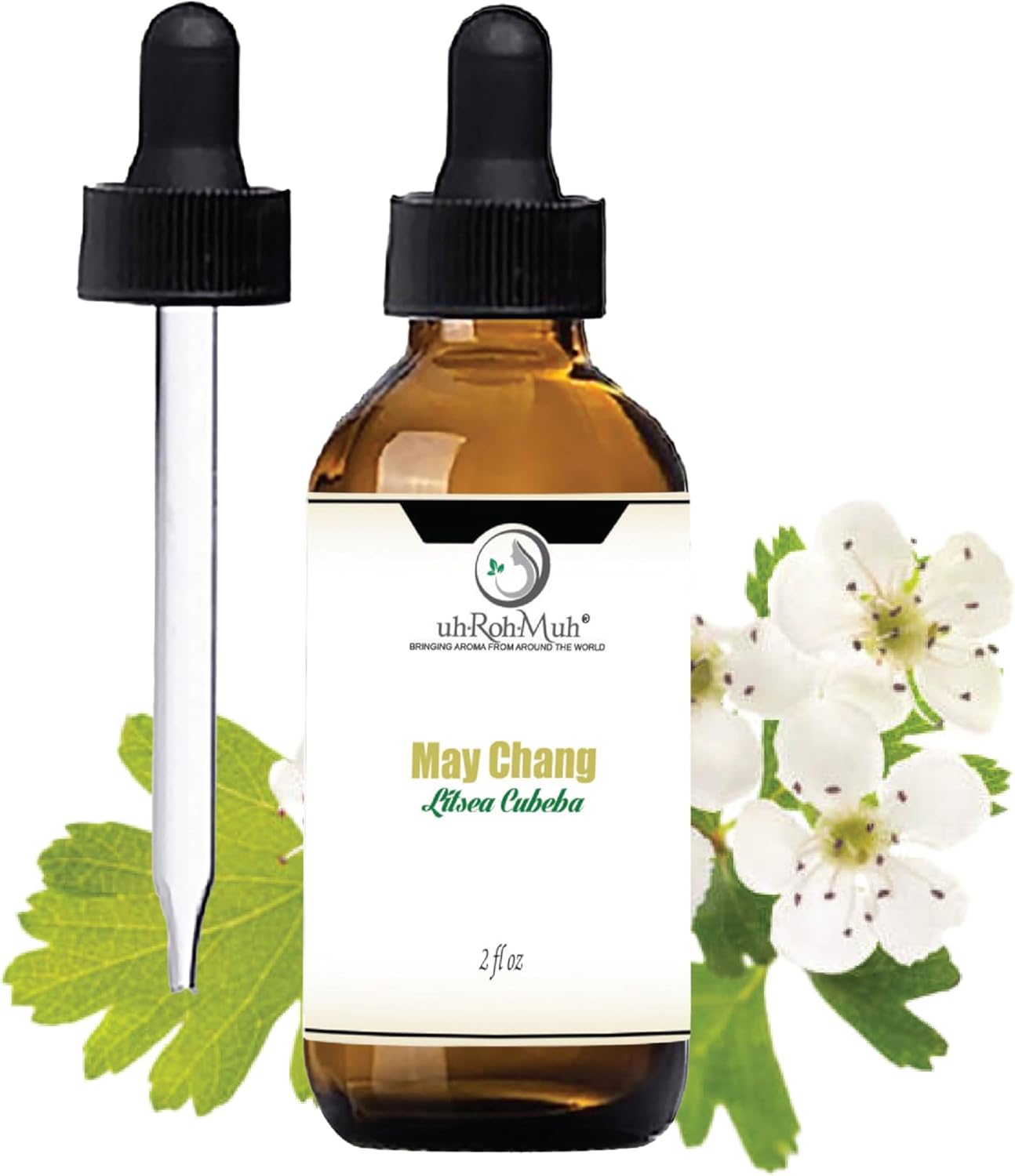 May Chang Essential Oil (Litsea Cubeba) – 100% Pure and Natural, Steam Distilled from Fruits, Fresh Citrus Aroma, Ideal for Aromatherapy, Skincare, and Massage Blends – China - 2 Fl Oz