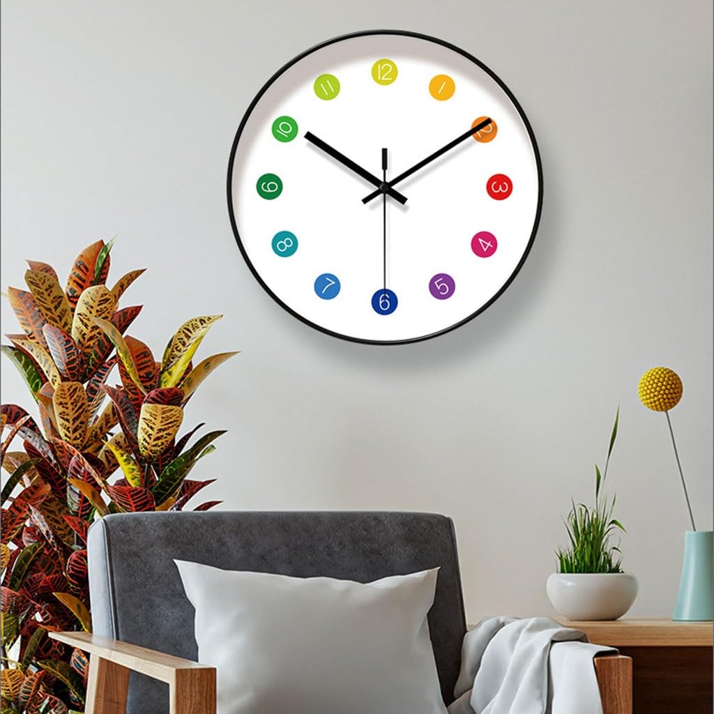 Orologio da parete Home Sweep Second Orologio al quarzo Orologio da parete for camera da letto Orologio da soggiorno Orologio semplice Orologio da parete creativo Reloj De Pared(A)