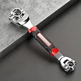 52 in 1 Multifunction Ratchet Wrench, Adjustable Repair Tool for Home and Automotive Use,Universal Socket Wrench with 360° Rotation