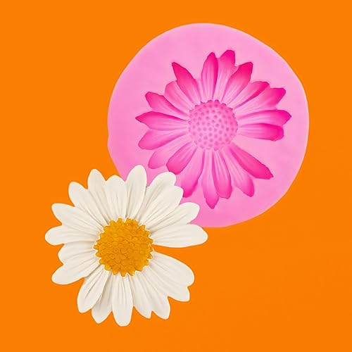 Miniatura 1 de Moldes de silicona para dulces de girasol pequeños para fondant de chocolate, arcilla polimérica, caramelo, gomosa, decoración de pasteles