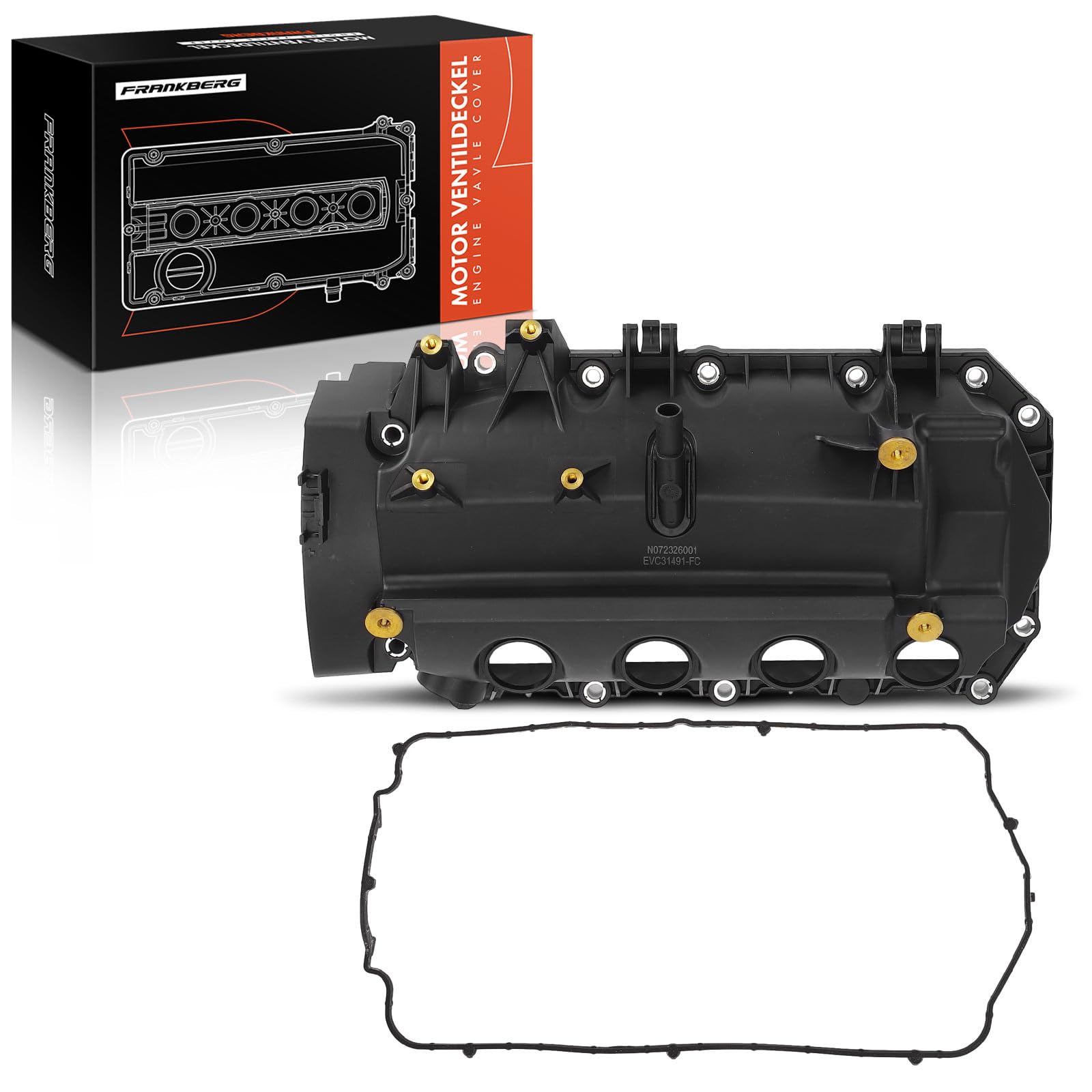 Frankberg Coperchio testata Cilindro Coperchio valvole Benzina Compatibile con Twingo II CN0 1.2L Clio IV BH 1.2L S.a.n.d.e.r.o II 1.2L Clio III BR0/1 CR0/1 1.2L Twingo I C06 1.2L Replace# 8200331491