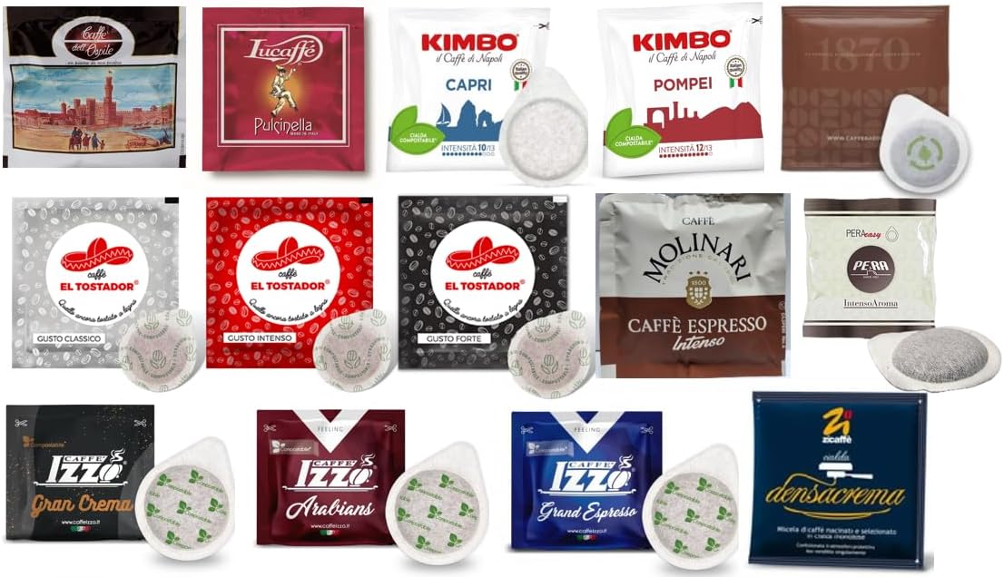 Southern Italy Sampler 40 ESE Espresso Pods in Bulk Packaging (Pack of 1)